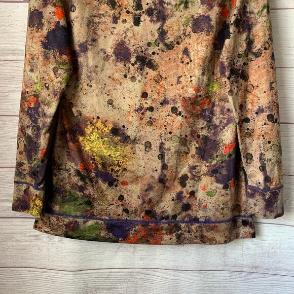 Burton Dryride Base Layer Tan Colorful Splotchy Long Sleeve Shirt Size Large - Picture 9 of 15